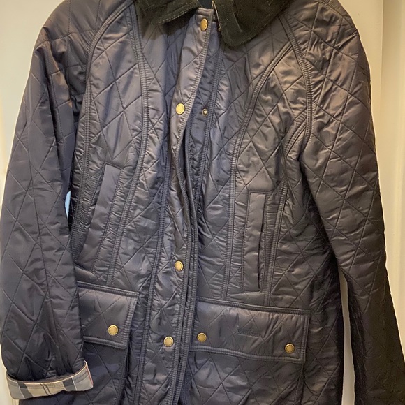 Barbour quilted beadnell jacket with plaid details and lined. - Picture 3 of 4